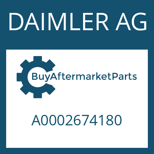 DAIMLER AG A0002674180 - GASKET