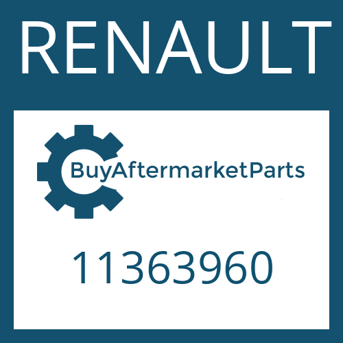 11363960 RENAULT LUBRICATION PIPE