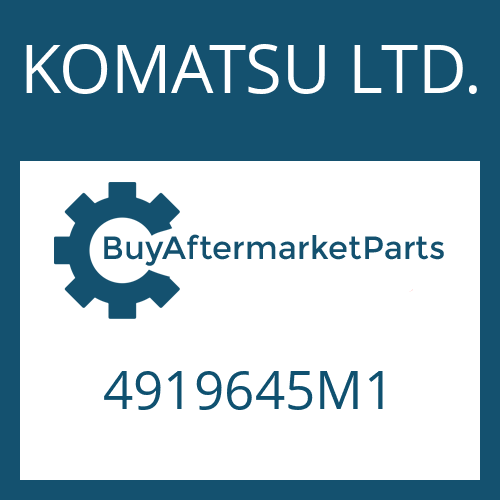 KOMATSU LTD. 4919645M1 - LIMIT.SLIP DIFF