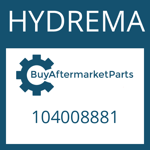 HYDREMA 104008881 - PRESSURE DISC