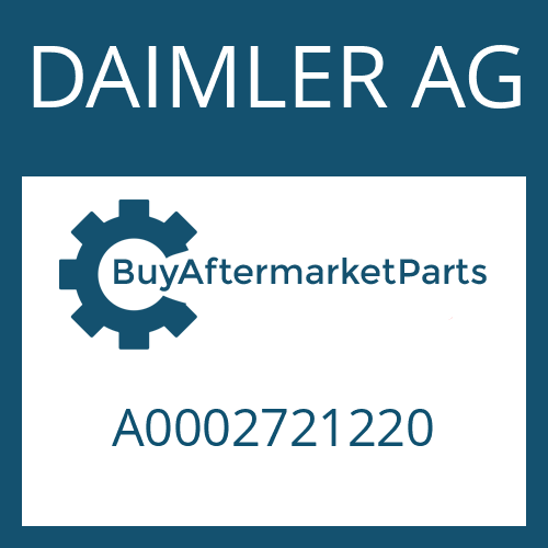 DAIMLER AG A0002721220 - INPUT SHAFT