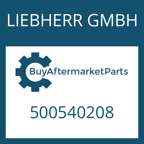 LIEBHERR GMBH 500540208 - PUMP WHEEL