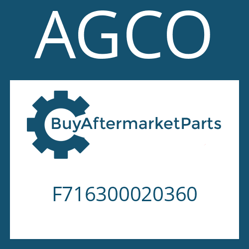 AGCO F716300020360 - DIFFERENTIAL AXLE