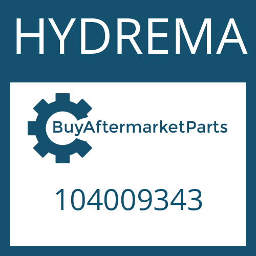 HYDREMA 104009343 - SUPPORT DISC