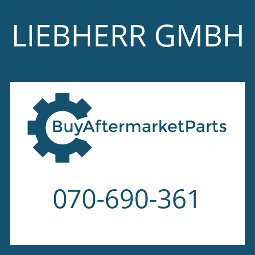 LIEBHERR GMBH 070-690-361 - STUB SHAFT