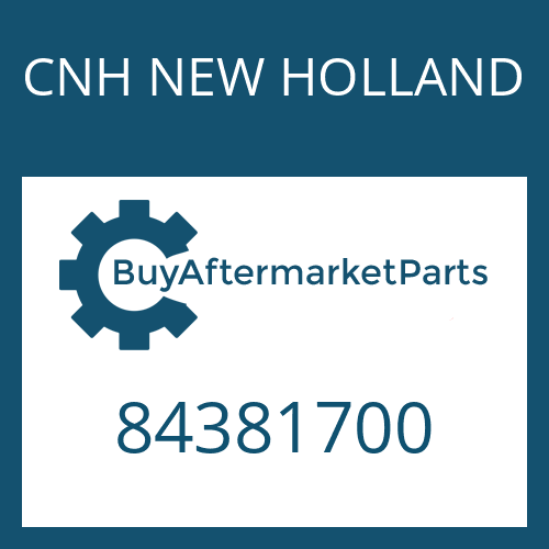 CNH NEW HOLLAND 84381700 - AXLE DRIVE HOUSING