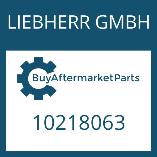 LIEBHERR GMBH 10218063 - GASKET