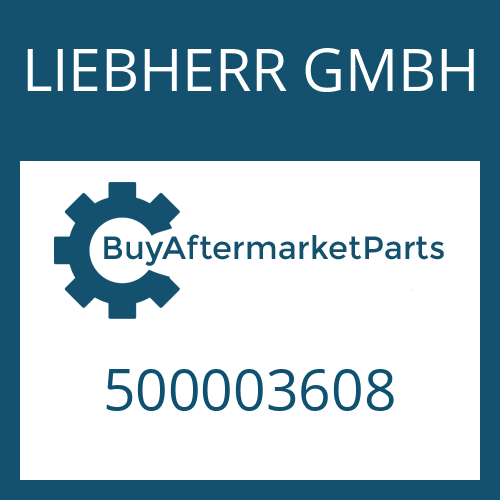 LIEBHERR GMBH 500003608 - 6 WG 210