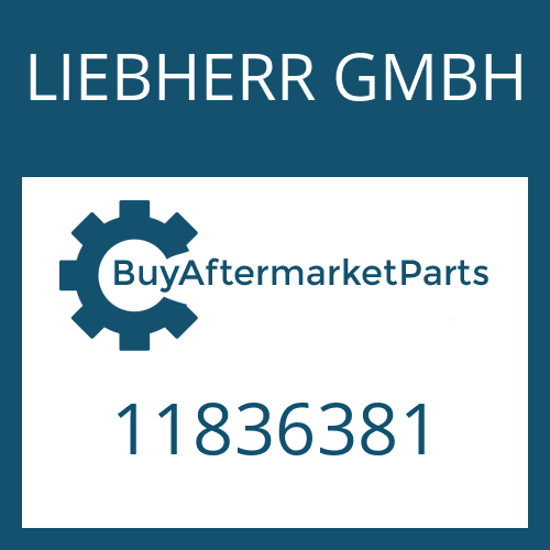 LIEBHERR GMBH 11836381 - INTERMEDIATE SHEET