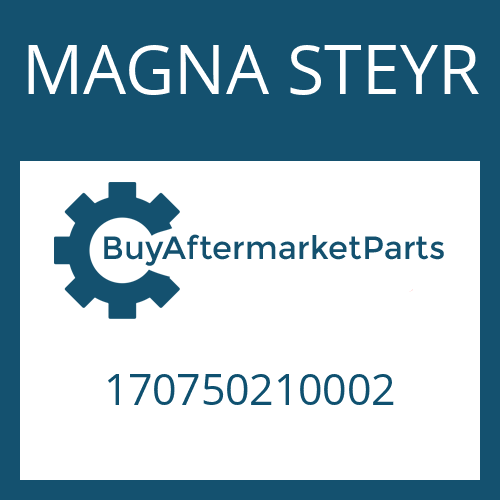 170750210002 MAGNA STEYR HOUSING REAR SECTION