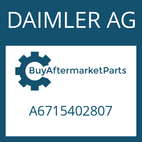 DAIMLER AG A6715402807 - CABLE ECOMAT