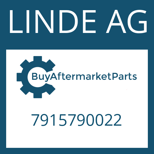 LINDE AG 7915790022 - EST 37 A