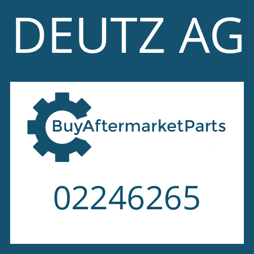 DEUTZ AG 02246265 - PLATE