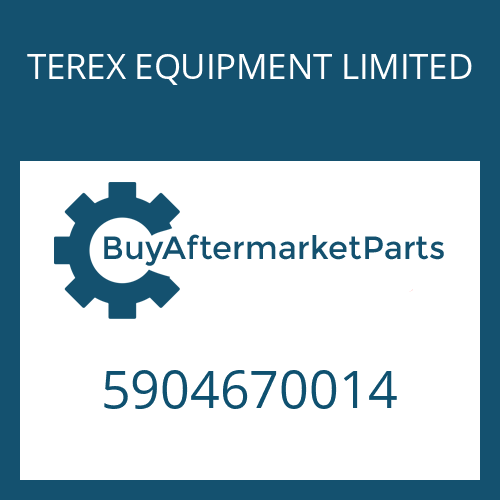 5904670014 TEREX EQUIPMENT LIMITED SUPPORT DISC