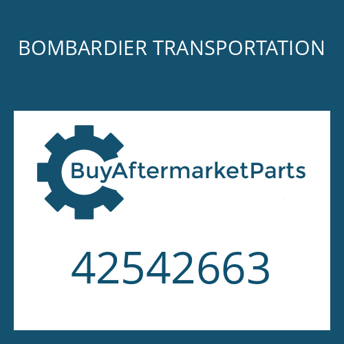 BOMBARDIER TRANSPORTATION 42542663 - HELICAL GEAR