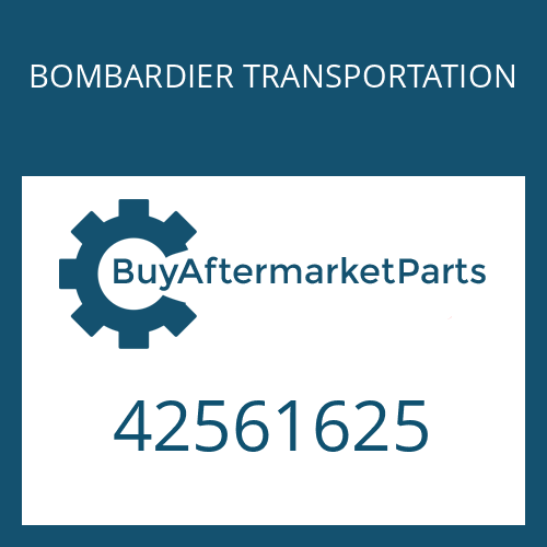 BOMBARDIER TRANSPORTATION 42561625 - CAP SCREW