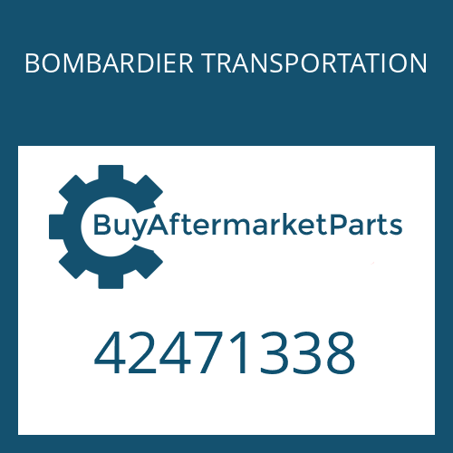 BOMBARDIER TRANSPORTATION 42471338 - PLATE