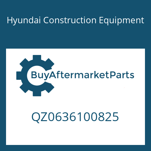 Hyundai Construction Equipment QZ0636100825 - SCREW PLUG