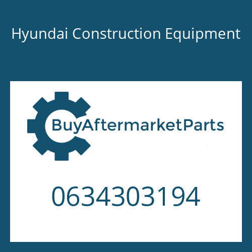 Hyundai Construction Equipment 0634303194 - O-RING