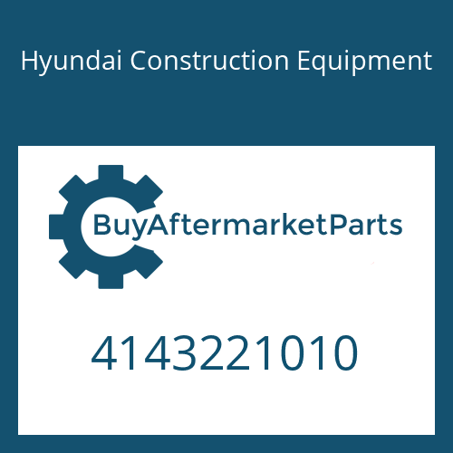 4143221010 Hyundai Construction Equipment THROTTLE VALVE