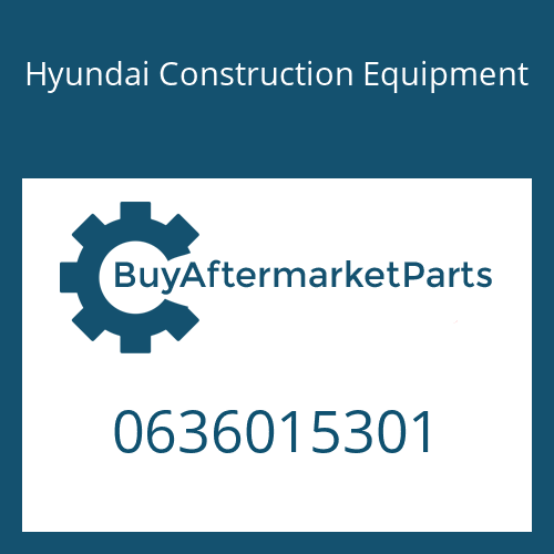 Hyundai Construction Equipment 0636015301 - HEXAGON SCREW