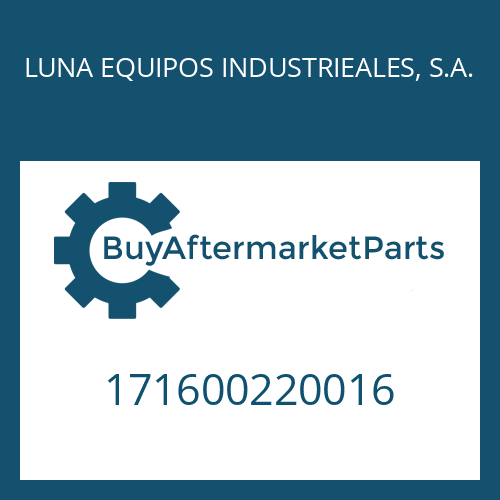 171600220016 LUNA EQUIPOS INDUSTRIEALES, S.A. WASHER