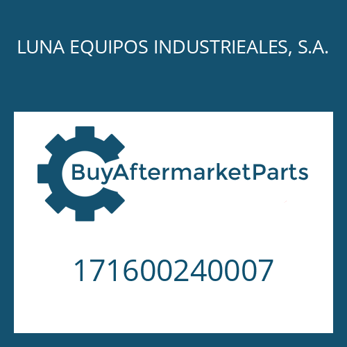 171600240007 LUNA EQUIPOS INDUSTRIEALES, S.A. PLATE
