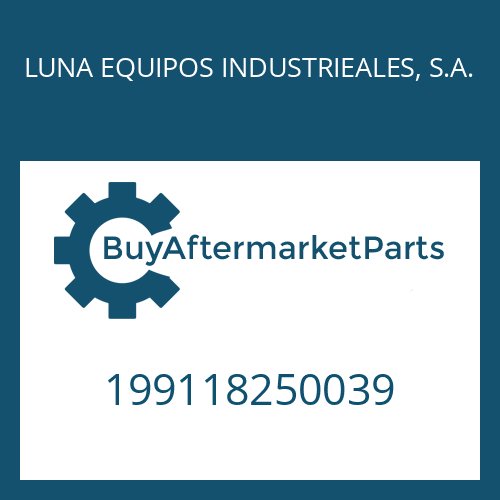 LUNA EQUIPOS INDUSTRIEALES, S.A. 199118250039 - COVER