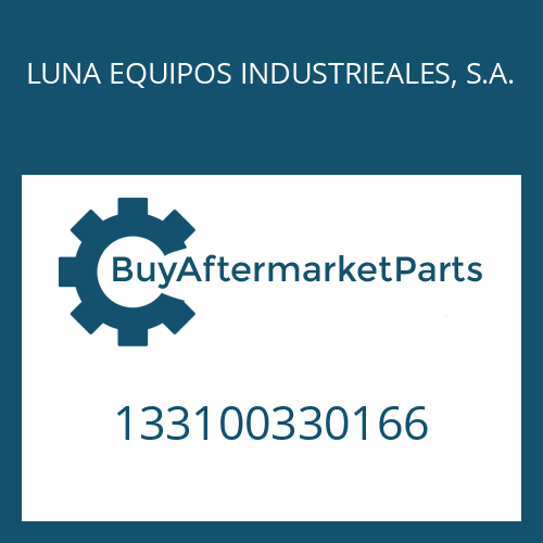 133100330166 LUNA EQUIPOS INDUSTRIEALES, S.A. TYPE PLATE