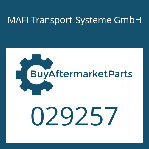 MAFI Transport-Systeme GmbH 029257 - AXLE BEVEL GEAR