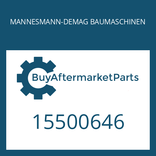 MANNESMANN-DEMAG BAUMASCHINEN 15500646 - PLATE;DUCT