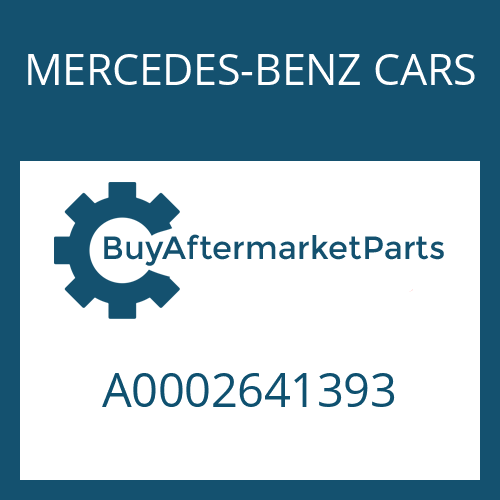 A0002641393 MERCEDES-BENZ CARS COMPR.SPRING