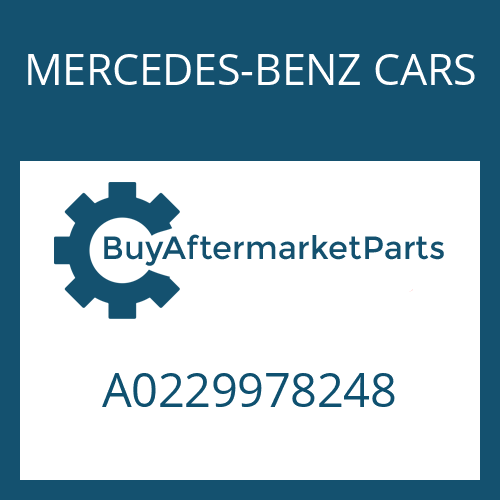 MERCEDES-BENZ CARS A0229978248 - O-RING