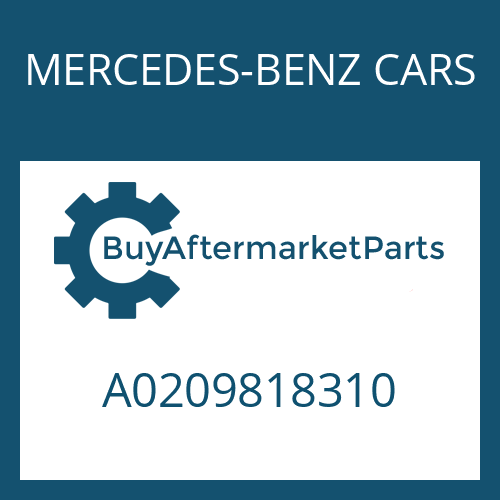 MERCEDES-BENZ CARS A0209818310 - NEEDLE CAGE