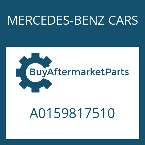 MERCEDES-BENZ CARS A0159817510 - NEEDLE CAGE