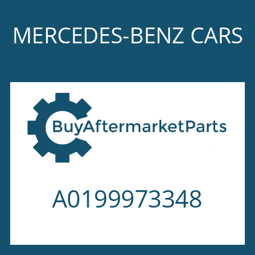 MERCEDES-BENZ CARS A0199973348 - O-RING
