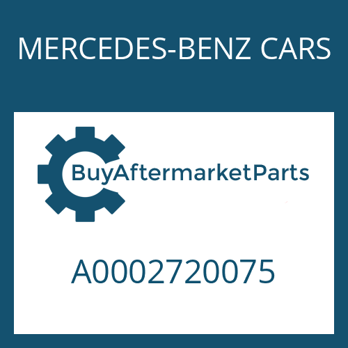 MERCEDES-BENZ CARS A0002720075 - PIN