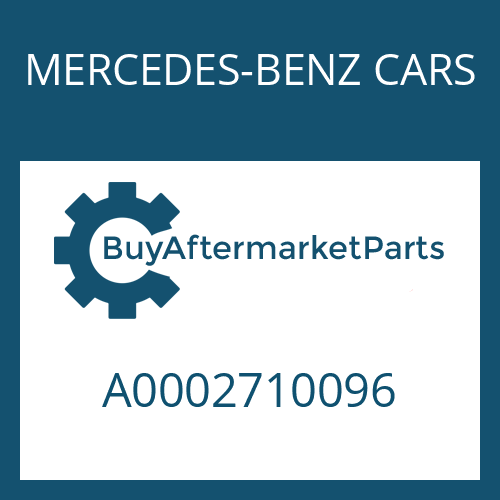 MERCEDES-BENZ CARS A0002710096 - PIPE
