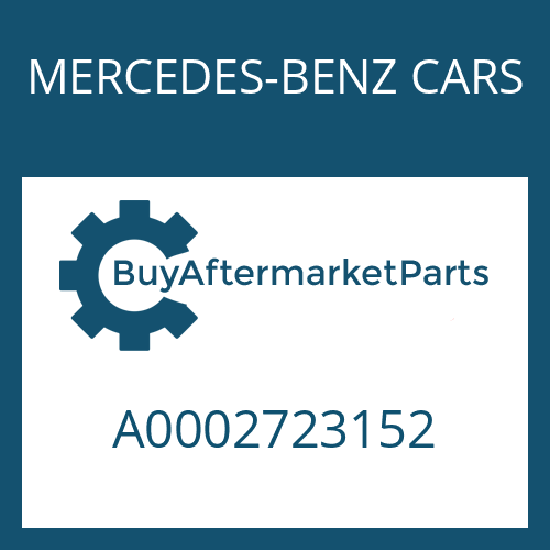 MERCEDES-BENZ CARS A0002723152 - SPACER WASHER