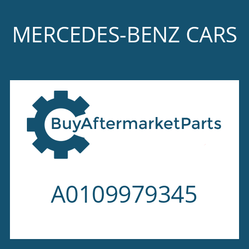 MERCEDES-BENZ CARS A0109979345 - O-RING