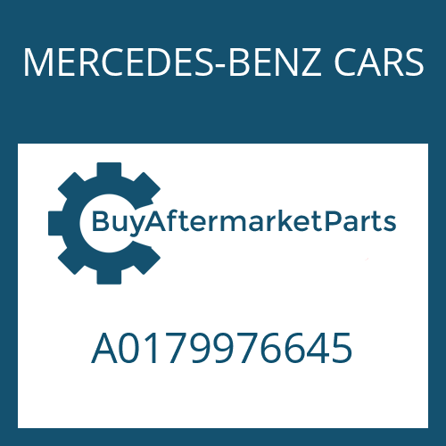 MERCEDES-BENZ CARS A0179976645 - O-RING