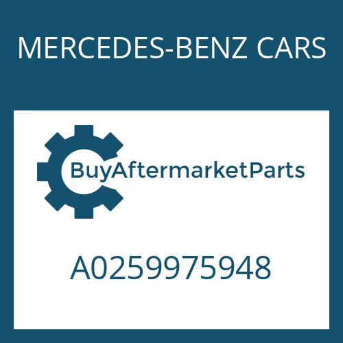 MERCEDES-BENZ CARS A0259975948 - O-RING