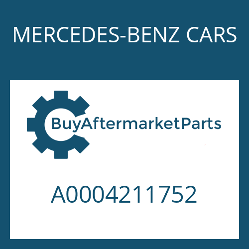 MERCEDES-BENZ CARS A0004211752 - WASHER
