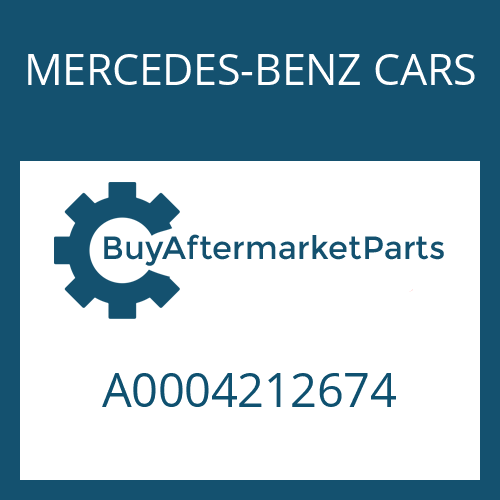 MERCEDES-BENZ CARS A0004212674 - PIN