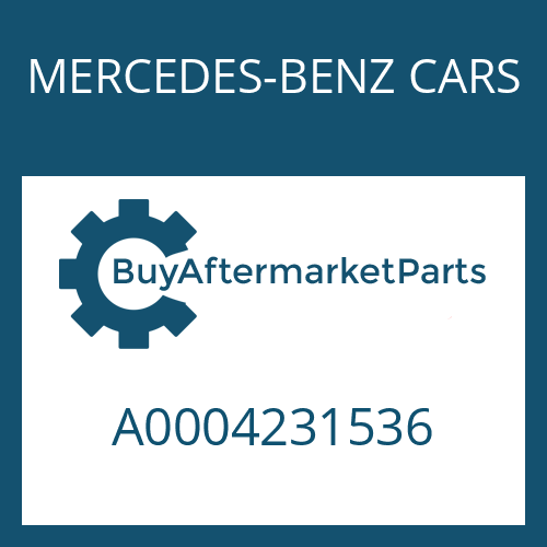 MERCEDES-BENZ CARS A0004231536 - BRAKE SHAFT