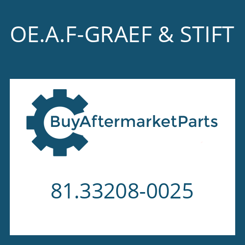 OE.A.F-GRAEF & STIFT 81.33208-0025 - PUMP SHAFT
