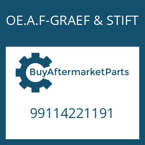 OE.A.F-GRAEF & STIFT 99114221191 - HELICAL GEAR