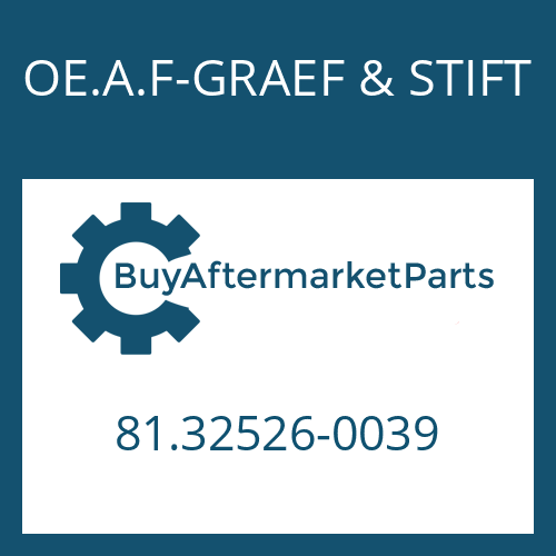 OE.A.F-GRAEF & STIFT 81.32526-0039 - SLIDING PAD