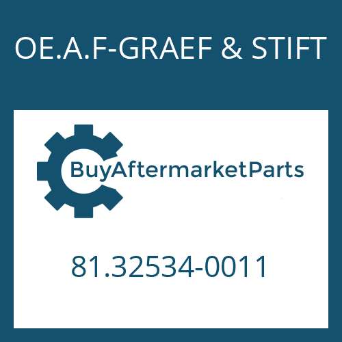 OE.A.F-GRAEF & STIFT 81.32534-0011 - BOLT