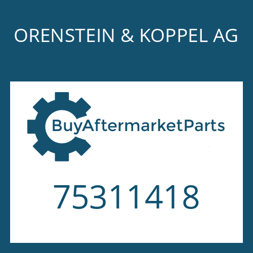 ORENSTEIN & KOPPEL AG 75311418 - COVER